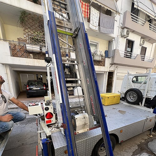 εργασίες ανύψωσης ντουλάπας