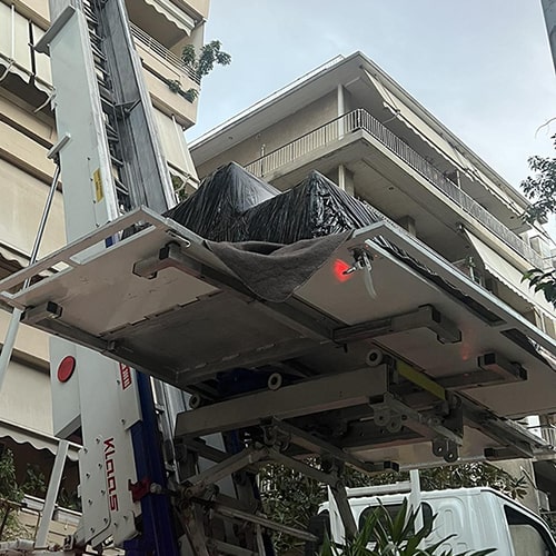 εργασίες ανύψωσης σε ξυλεία